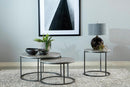 Lainey Round 2-piece Nesting Coffee Table Grey and Gunmetal - My Sweet Home Furniture (Queens, NY)