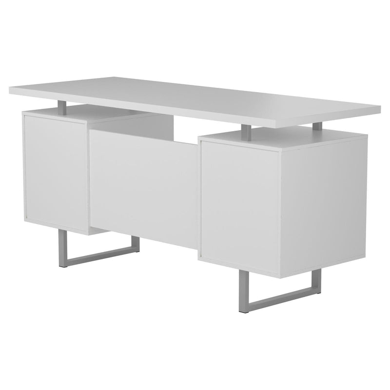 Lawtey Floating Top Office Desk Weathered Grey - My Sweet Home Furniture (Queens, NY)