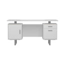 Lawtey Floating Top Office Desk Weathered Grey - My Sweet Home Furniture (Queens, NY)
