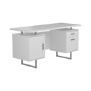 Lawtey Floating Top Office Desk Weathered Grey - My Sweet Home Furniture (Queens, NY)
