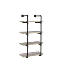 Elmcrest 24-inch Wall Shelf Black and Grey Driftwood - My Sweet Home Furniture (Queens, NY)