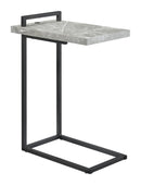 Maxwell C-shaped Accent Table Cement and Gunmetal - My Sweet Home Furniture (Queens, NY)
