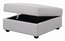 Cambria Upholstered Square Storage Ottoman Grey - My Sweet Home Furniture (Queens, NY)