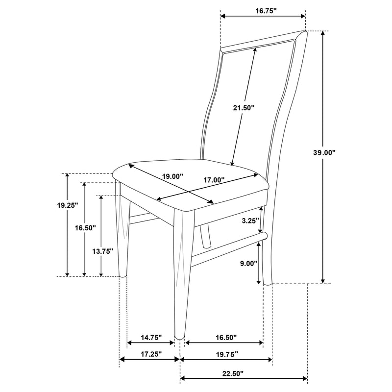 Adina Side Chairs - My Sweet Home Furniture (Queens, NY)