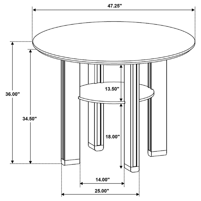 Ottowa Counter Height Dining Tables - My Sweet Home Furniture (Queens, NY)