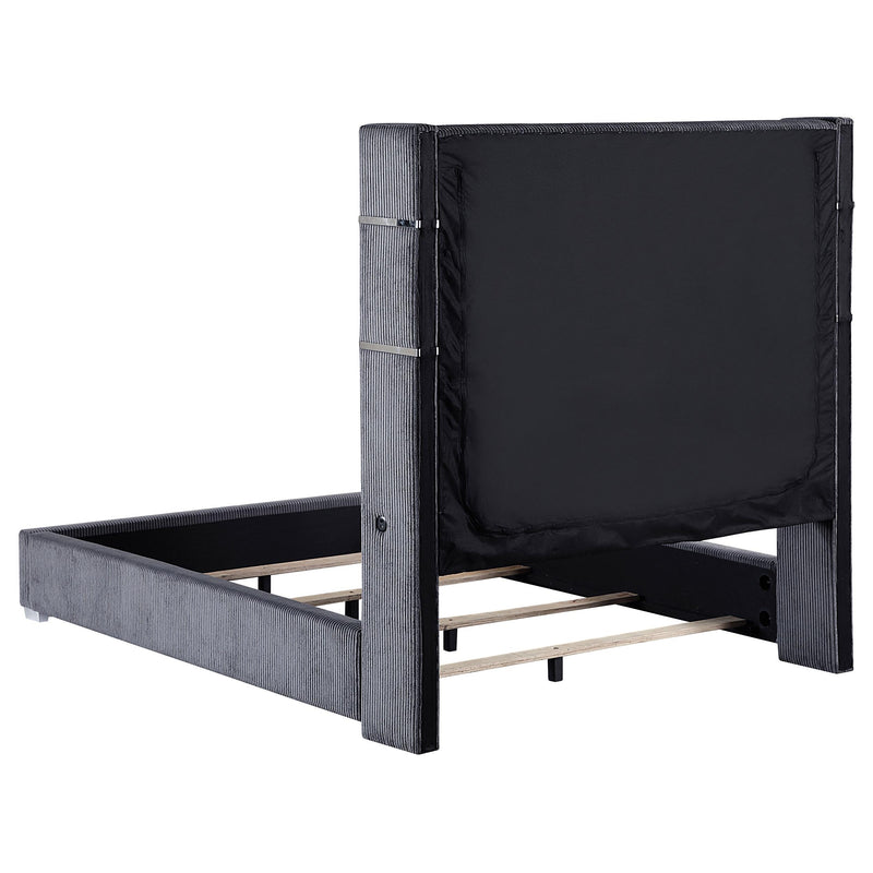 Tisdall California King, E.King & Queen Bed Grey, Black & Queen - My Sweet Home Furniture (Queens, NY)