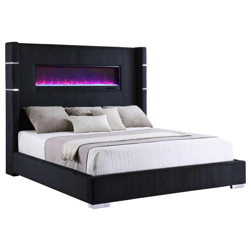 Tisdall California King, E.King & Queen Bed Grey, Black & Queen - My Sweet Home Furniture (Queens, NY)