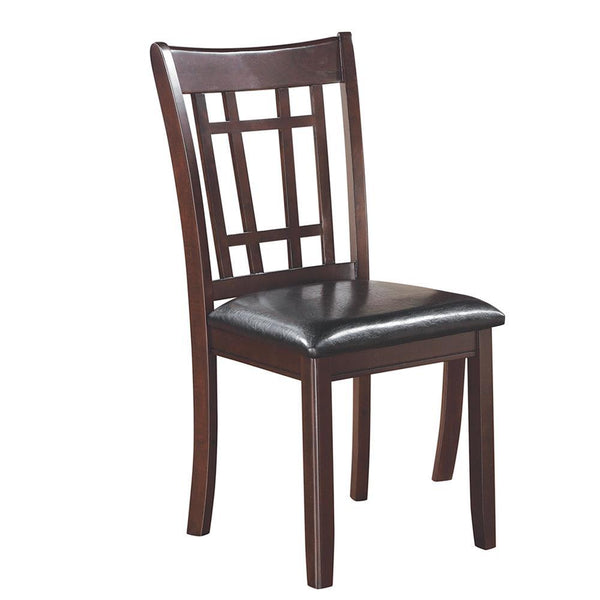 Lavon Padded Dining Side Chairs Espresso and Black (Set of 2) - My Sweet Home Furniture (Queens, NY)