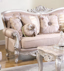 Daisy Traditional Style Sofa in Pearl finish Wood - My Sweet Home Furniture (Queens, NY)