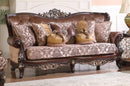 Phoenix Transitional Style Sofa in Cherry finish Wood - My Sweet Home Furniture (Queens, NY)