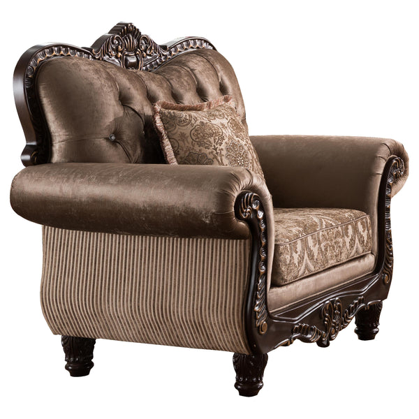 Giana Traditional Style Chair in Cherry finish Wood image