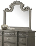 Silvy Transitional Style Mirror in Gray finish Wood - My Sweet Home Furniture (Queens, NY)