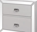 Grand Gloria Contemporary Style Nightstand in White finish Wood - My Sweet Home Furniture (Queens, NY)