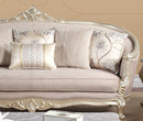 Elanor Traditional Style Sofa in Champagne finish Wood