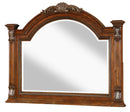 Viviana Traditional Style Mirror in Caramel finish Wood - My Sweet Home Furniture (Queens, NY)