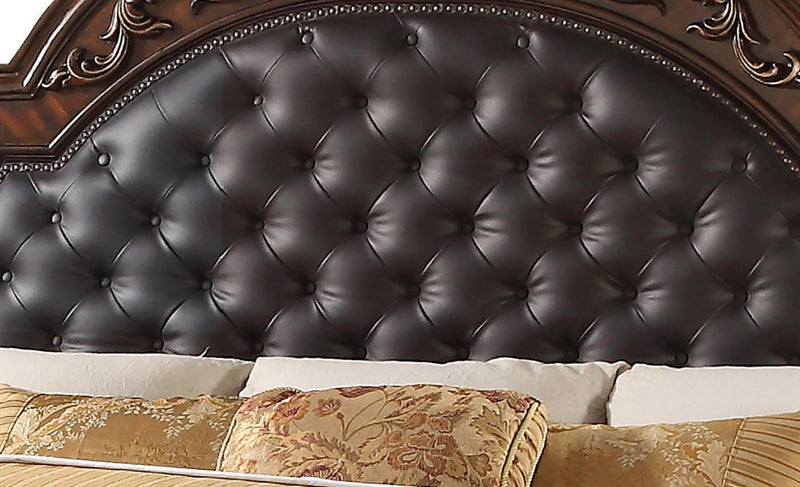 Aspen Traditional Style Queen Bed in Cherry finish Wood - My Sweet Home Furniture (Queens, NY)