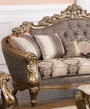 Amelia Traditional Style Sofa in Bronze finish Wood - My Sweet Home Furniture (Queens, NY)