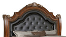 Viviana Traditional Style King Bed in Caramel finish Wood - My Sweet Home Furniture (Queens, NY)
