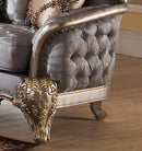 Oprah Traditional Style Sofa in Metallic finish Wood - My Sweet Home Furniture (Queens, NY)