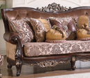 Phoenix Transitional Style Sofa in Cherry finish Wood - My Sweet Home Furniture (Queens, NY)