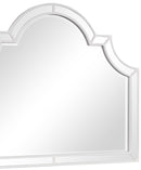 Grand Gloria Contemporary Style Mirror in White finish Wood - My Sweet Home Furniture (Queens, NY)