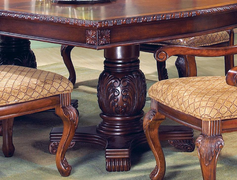 Veronica Cherry Traditional Style Dining Table in Cherry finish Wood