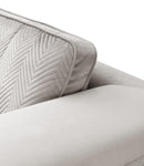 William Modern Style Gray Loveseat with Metal legs