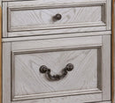 Melrose Transitional Style Nightstand in Silver finish Wood - My Sweet Home Furniture (Queens, NY)