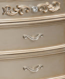 Valentina Traditional Style Nightstand in Gold finish Wood - My Sweet Home Furniture (Queens, NY)