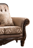 Giana Traditional Style Sofa in Cherry finish Wood - My Sweet Home Furniture (Queens, NY)