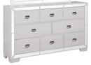 Grand Gloria Contemporary Style Dresser in White finish Wood - My Sweet Home Furniture (Queens, NY)