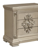 Alicia Transitional Style Nightstand in Beige finish Wood - My Sweet Home Furniture (Queens, NY)