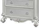 Adriana Transitional Style Chest in Silver finish Wood