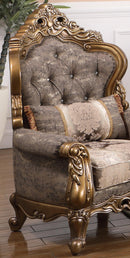 Amelia Traditional Style Chair in Bronze finish Wood - My Sweet Home Furniture (Queens, NY)