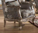 Oprah Traditional Style Chair in Metallic finish Wood - My Sweet Home Furniture (Queens, NY)