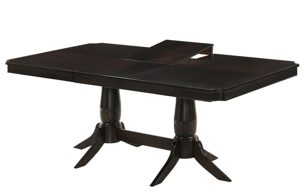 Windsor Contemporary Style Dining Table in Chocolate finish Wood image