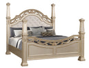 Valentina Traditional Style King Bed in Gold finish Wood - My Sweet Home Furniture (Queens, NY)
