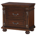Destiny Traditional Style Nightstand in Cherry finish Wood - My Sweet Home Furniture (Queens, NY)