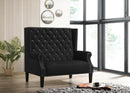 Lexi Transitional Style Black Accent Chair