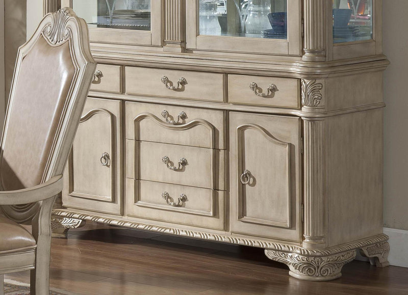 Veronica Cherry Traditional Style Dining Buffet in Cherry finish Wood - My Sweet Home Furniture (Queens, NY)