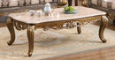 Amelia Traditional Style Coffee Table in Bronze finish Wood - My Sweet Home Furniture (Queens, NY)