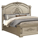 Alicia Transitional Style King Bed in Beige finish Wood - My Sweet Home Furniture (Queens, NY)
