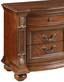 Viviana Traditional Style Nightstand in Caramel finish Wood - My Sweet Home Furniture (Queens, NY)