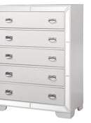 Grand Gloria Contemporary Style Chest in White finish Wood - My Sweet Home Furniture (Queens, NY)