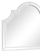 Grand Gloria Contemporary Style Mirror in White finish Wood - My Sweet Home Furniture (Queens, NY)