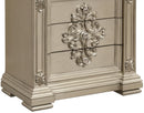 Alicia Transitional Style Nightstand in Beige finish Wood - My Sweet Home Furniture (Queens, NY)