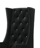 Hollywood Transitional Style Black Accent Chair
