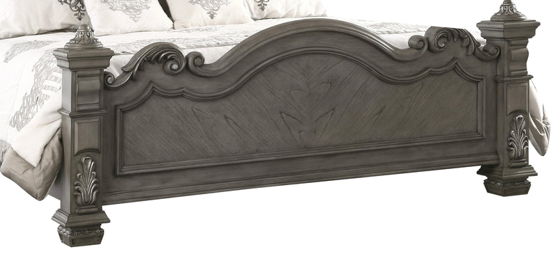 Silvy Transitional Style Queen Bed in Gray finish Wood - My Sweet Home Furniture (Queens, NY)