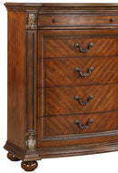 Viviana Traditional Style Chest in Caramel finish Wood - My Sweet Home Furniture (Queens, NY)