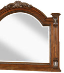 Viviana Traditional Style Mirror in Caramel finish Wood - My Sweet Home Furniture (Queens, NY)
